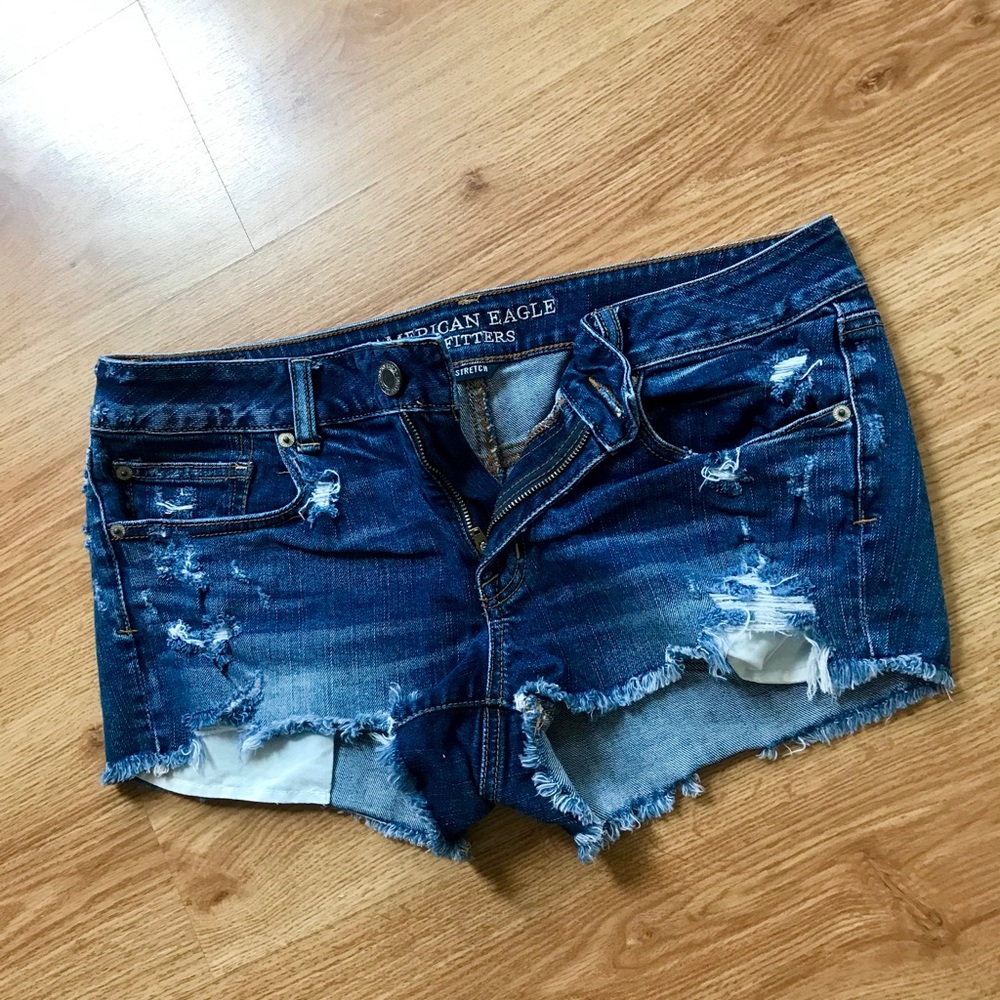 American Eagle Distressed Jean Shorts